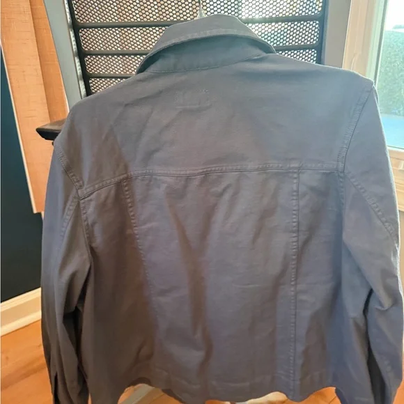 Pact Charcoal/Blue Button-Up Denim Style Jacket - Picture 2 of 2